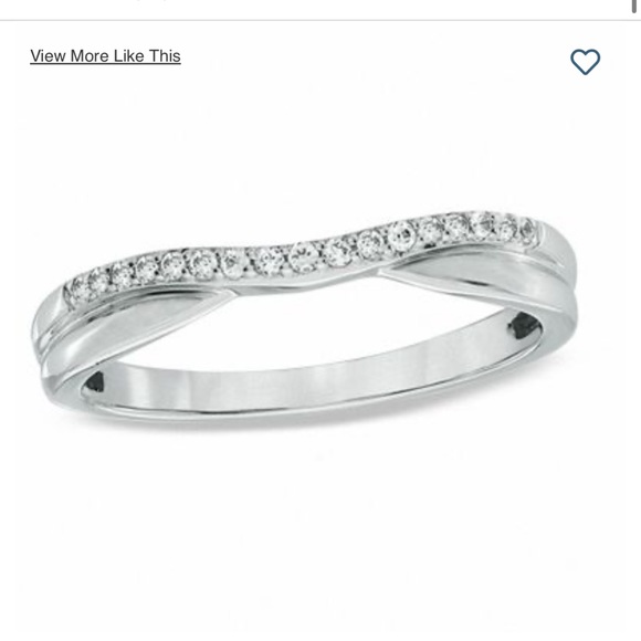 1/10 CT. T.W. Diamond Twist Contour Wedding Band in 14K White Gold - Picture 1 of 4